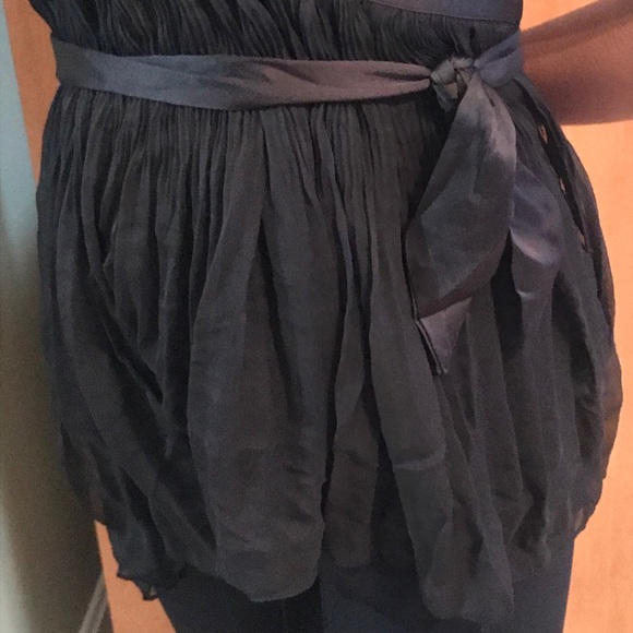 Free People XS Lana Wrap Top Black Sheer/unlined - Picture 4 of 16